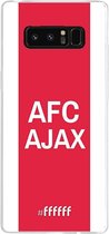 Samsung Galaxy Note 8 Hoesje Transparant TPU Case - AFC Ajax - met opdruk #ffffff