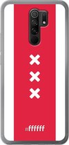 Xiaomi Redmi 9 Hoesje Transparant TPU Case - AFC Ajax Amsterdam1 #ffffff