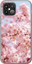 6F hoesje - geschikt voor iPhone 12 - Transparant TPU Case - Cherry Blossom #ffffff