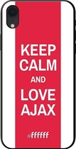 iPhone Xr Hoesje TPU Case - AFC Ajax Keep Calm #ffffff