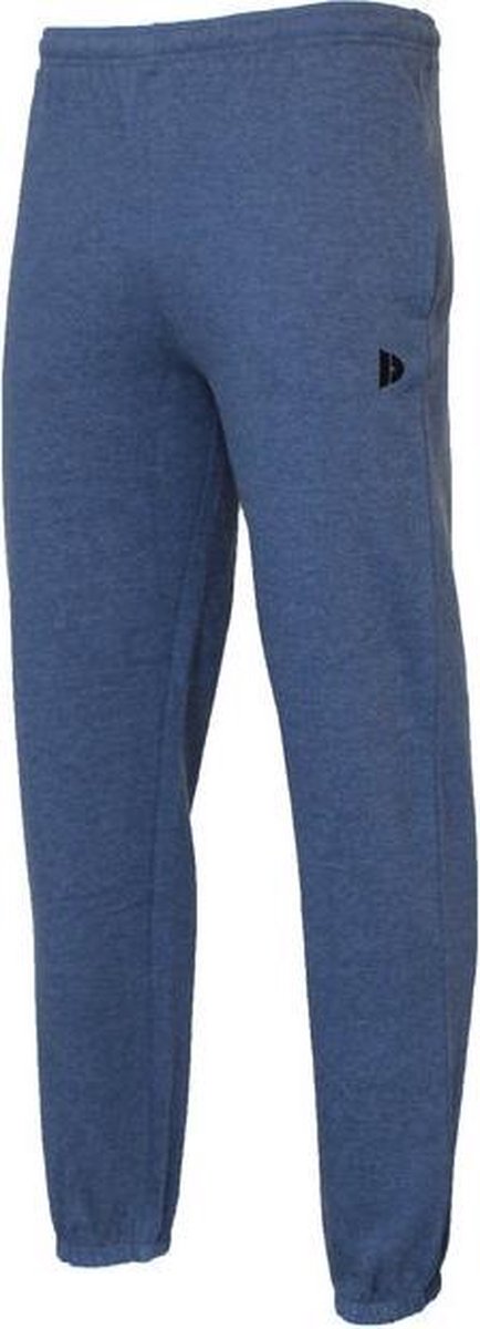 Donnay Joggingbroek met elastiek - Sportbroek - Heren - Maat XL - Donkerblauw gemeleerd