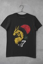 Naruto Sasuke Team 7 T-Shirt | Anime Manga Ninetails Kyuubi Fox | Chakra | Otaku Weeb Merch Merchandise | Maat S