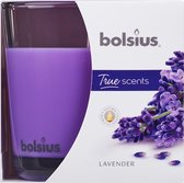 Bolsius Geurkaars True Scents Lavendel 9,7 Cm Glas/wax Paars