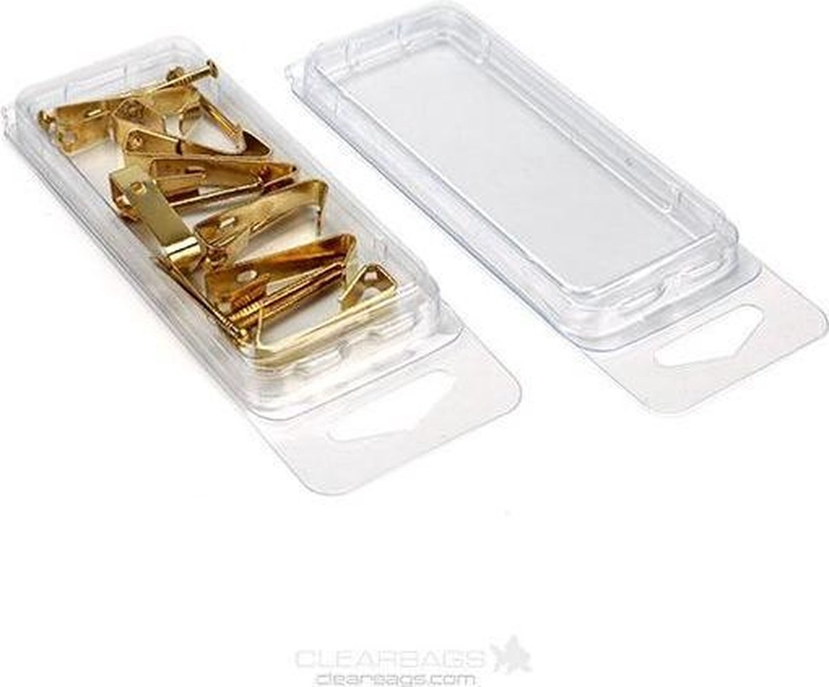 Blisterverpakking met Euroloch 3x0.7x7.4cm (100 stuks)