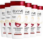 -L’Oréal Paris Elvive Total Repair 5 Shampoo - 6x 250 ml - Voordeelverpakking-aanbieding