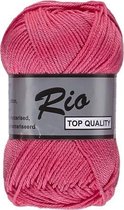 Lammy yarns Rio katoen garen - roze (020) - pendikte 3 a 3,5 mm - 1 bol van 50 gram