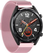 Milanees Smartwatch bandje - Geschikt voor  Huawei Watch GT Milanese band - roze - 46mm - Horlogeband / Polsband / Armband