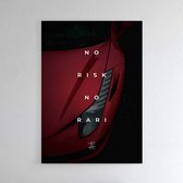 Walljar - No Risk No Rari part 3 - Muurdecoratie - Poster met lijst