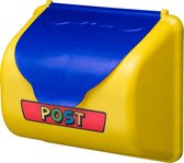 Swingking brievenbus - geel/blauw - 2552022