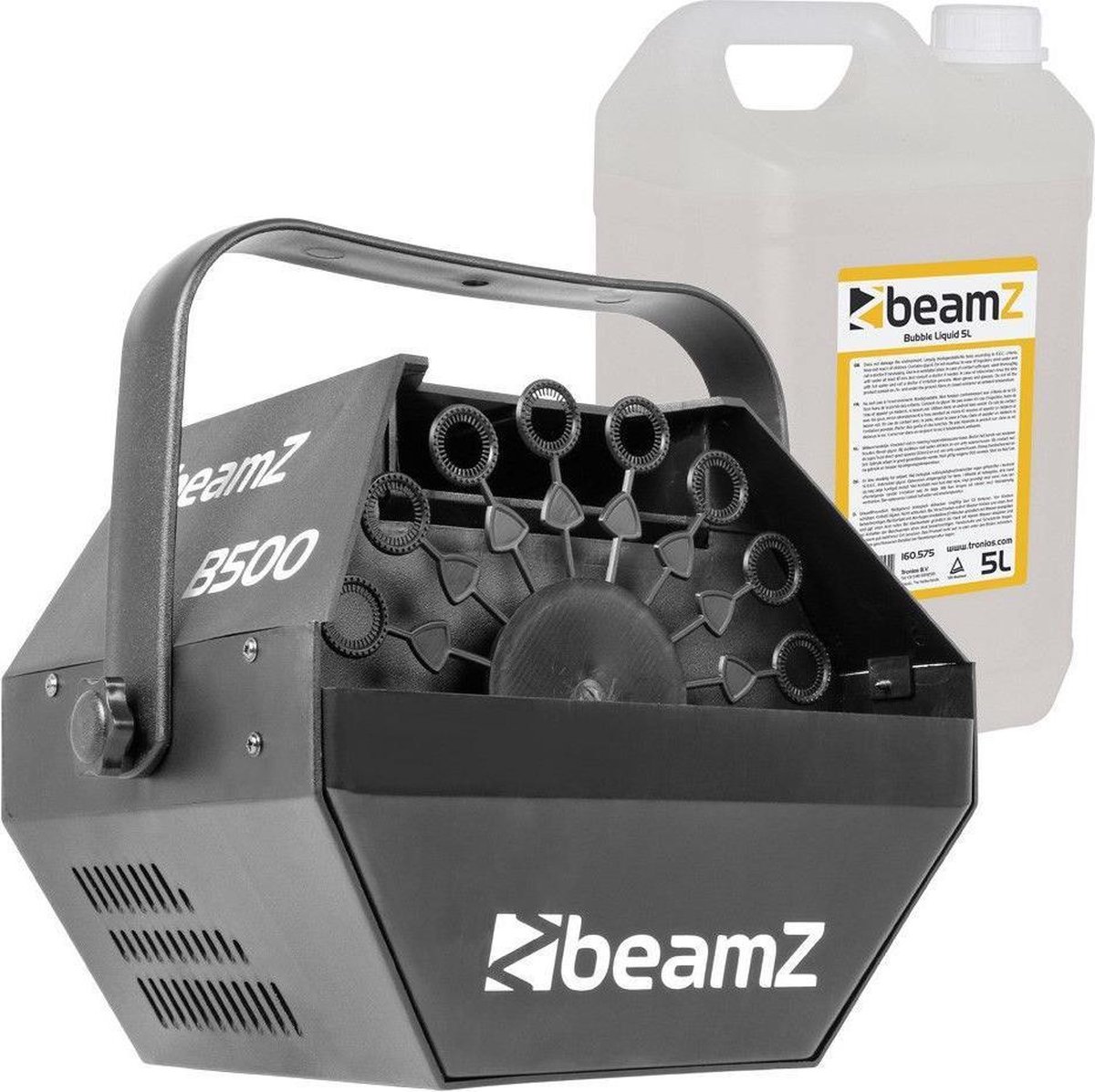 Bellenblaasmachine - BeamZ B500 bellen blaasmachine met 5 liter bellenblaasvloeistof - Hoge bellenproductie! - BeamZ