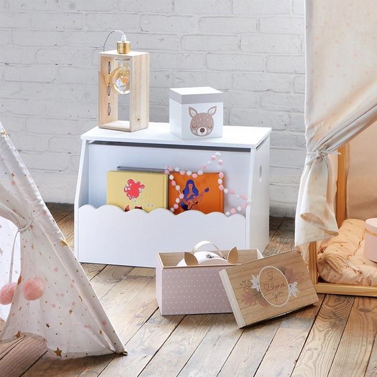 Infanskids Vita speelgoedkist Small - Wit - Sterre Tijl