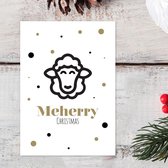 Kerstkaart "Meherry Christmas" - set van 10 - Lacarta