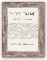 ZEP - Kunststof Fotolijst Tamigi Bruin voor foto formaat 13x18 cm - CC457
