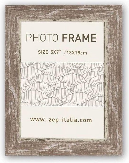ZEP - Kunststof Fotolijst Tamigi Bruin voor foto formaat 13x18 cm - CC457