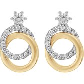 Favs dames  9 karaat geelgoud, wit goud zirconia 9 karaat One Size 87010023