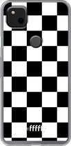 Google Pixel 4a Hoesje Transparant TPU Case - Checkered Chique #ffffff