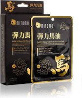 Mitomo Gold & Horse Oil Face Mask - Goud en Paarden Olie Gezichtsmasker - Vermindert Rimpels en Huidveroudering - Beauty Skincare Rituals - Gezichtsverzorging Masker