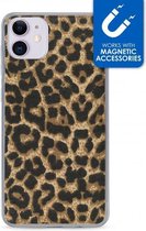 Apple iPhone 11 Hoesje - My Style - Magneta Serie - TPU Backcover - Leopard - Hoesje Geschikt Voor Apple iPhone 11