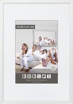 Vlakke Aluminium Wissellijst - Fotolijst - 60x90 cm - Ontspiegeld Kunstglas - Mat Zilver - 10 mm