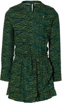 Levv girls- Kait dress - Dark Green Zebra