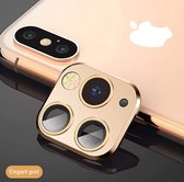 Camera Lens Glass Protector Geschikt voor:  Apple iPhone 11 Pro - Goud