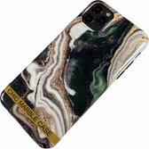 Apple iPhone 11 Pro Max - Silicone marmer zacht hoesje Puck groen - Geschikt voor
