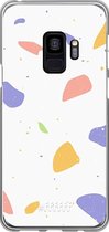 Samsung Galaxy S9 Hoesje Transparant TPU Case - Terrazzo N°6 #ffffff