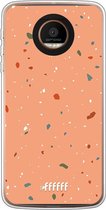 Motorola Moto Z Force Hoesje Transparant TPU Case - Terrazzo N°10 #ffffff