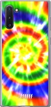 Samsung Galaxy Note 10 Hoesje Transparant TPU Case - Hippie Tie Dye #ffffff