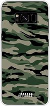 Samsung Galaxy S8 Plus Hoesje Transparant TPU Case - Woodland Camouflage #ffffff