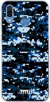 Honor Play Hoesje Transparant TPU Case - Navy Camouflage #ffffff