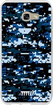 Samsung Galaxy A5 (2017) Hoesje Transparant TPU Case - Navy Camouflage #ffffff