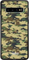 Samsung Galaxy S10 Hoesje TPU Case - Desert Camouflage #ffffff