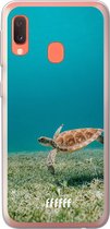 Samsung Galaxy A20e Hoesje Transparant TPU Case - Turtle #ffffff