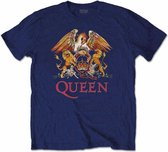 Queen Kinder Tshirt -Kids tm 14 jaar- Classic Crest Blauw