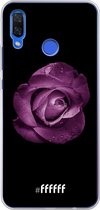 Huawei Nova 3 Hoesje Transparant TPU Case - Purple Rose #ffffff