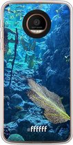 Motorola Moto Z Force Hoesje Transparant TPU Case - Coral Reef #ffffff