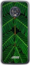 Motorola Moto G6 Hoesje Transparant TPU Case - Symmetric Plants #ffffff