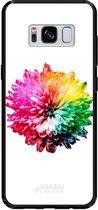 Samsung Galaxy S8 Hoesje TPU Case - Rainbow Pompon #ffffff