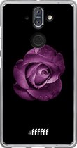 6F hoesje - geschikt voor Nokia 8 Sirocco -  Transparant TPU Case - Purple Rose #ffffff