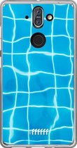 Nokia 8 Sirocco Hoesje Transparant TPU Case - Blue Pool #ffffff