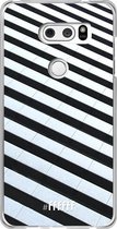 LG V30 (2017) Hoesje Transparant TPU Case - Mono Tiles #ffffff