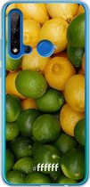Huawei P20 Lite (2019) Hoesje Transparant TPU Case - Lemon & Lime #ffffff