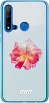 Huawei P20 Lite (2019) Hoesje Transparant TPU Case - Rouge Floweret #ffffff