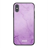 iPhone Xs Hoesje TPU Case - Lilac Marble #ffffff