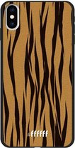 iPhone Xs Max Hoesje TPU Case - Tiger Print #ffffff