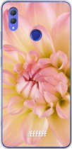 Honor Note 10 Hoesje Transparant TPU Case - Pink Petals #ffffff