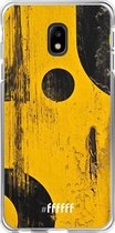 Samsung Galaxy J3 (2017) Hoesje Transparant TPU Case - Black And Yellow #ffffff