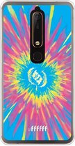 Nokia 6 (2018) Hoesje Transparant TPU Case - Flower Tie Dye #ffffff