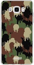 Samsung Galaxy J5 (2016) Hoesje Transparant TPU Case - Graffiti Camouflage #ffffff